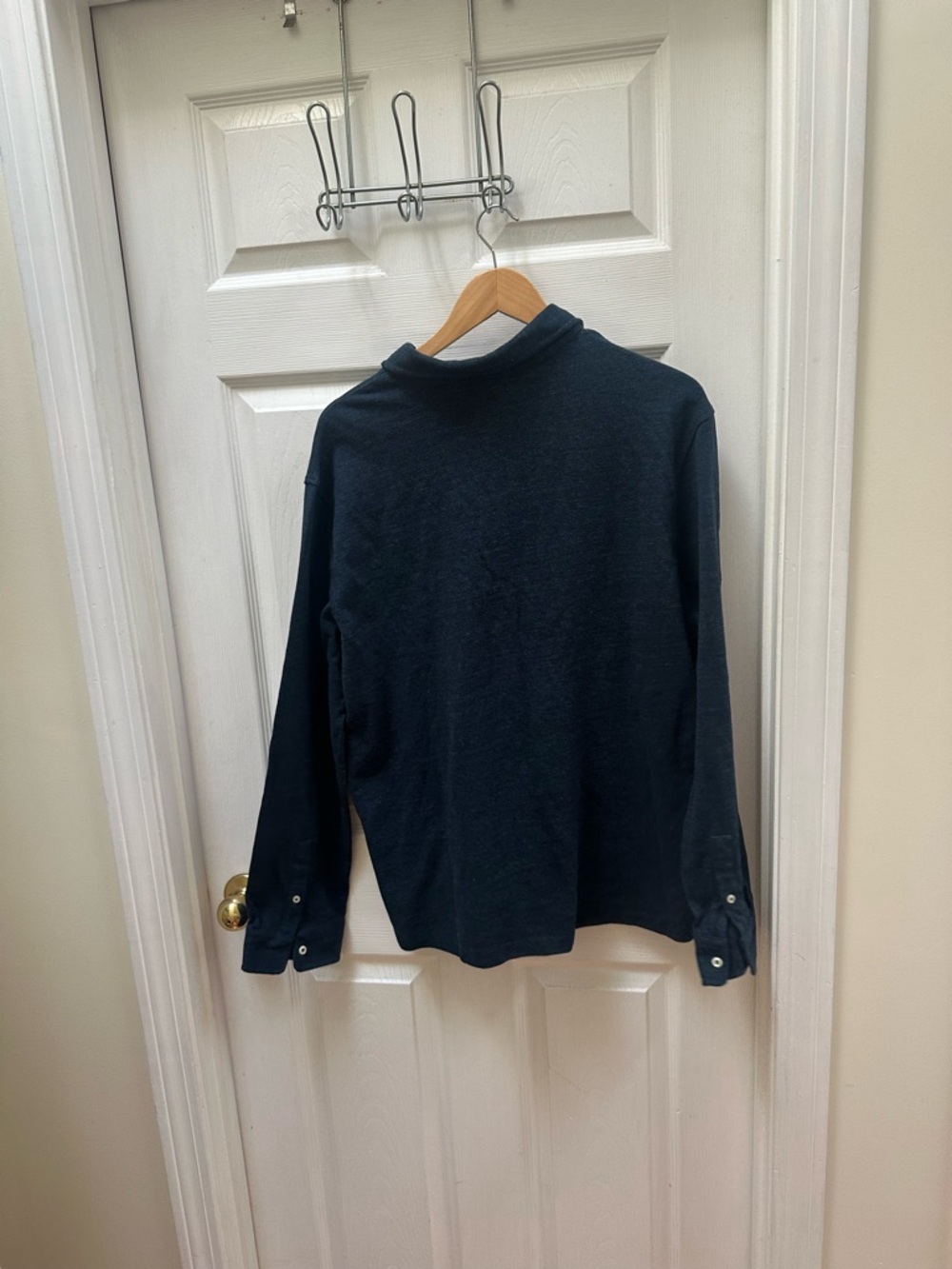 Polo Ralph Lauren navy blue Long Sleeve Polo Red logo xl - Picture 6 of 6